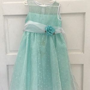 Blue and green Easter dress!